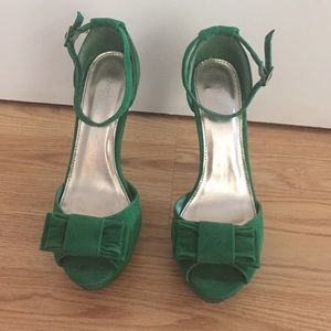 Charlotte Russe Emerald Green Heels
