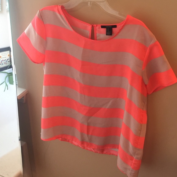 Nude & Coral Top