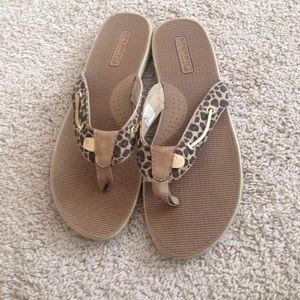 Sperry Cheetah Flipflops