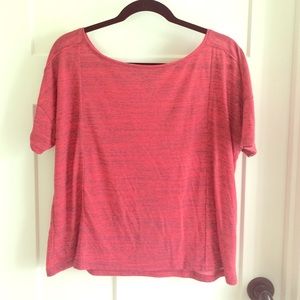 Boxy red tee shirt