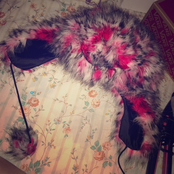 Leopard fuzzy hat uv reactive - Picture 1 of 1