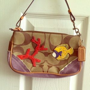 Coach fish and coral small shoulder bag