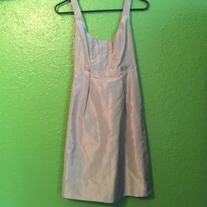 J Crew grey taffeta dress