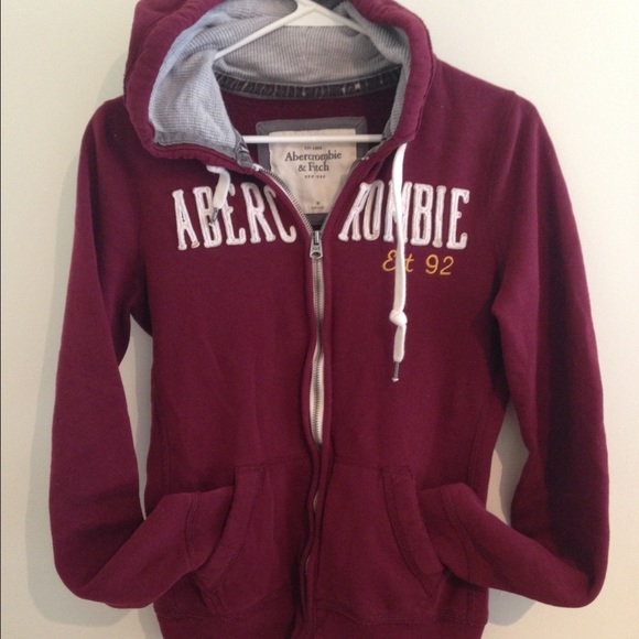 Abercrombie & Fitch Drawstring Zip-Up Hoodie