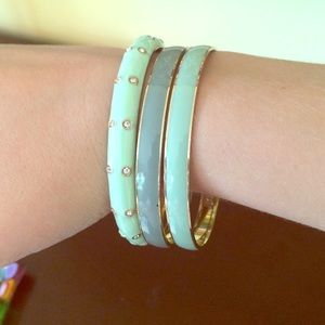 Set of 3 J. Crew enamel bangles