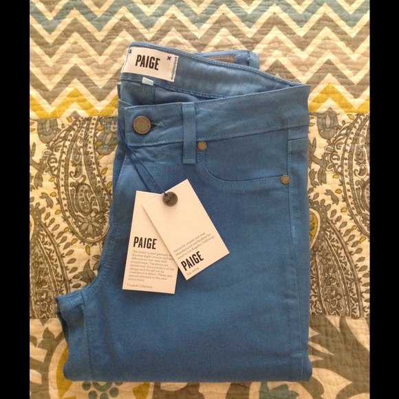 Paige Skinny Jeans coated denim NWT