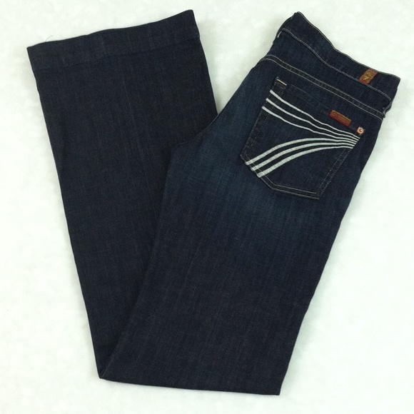 7 For All Mankind Dojo Jeans With White 7 Pocket!
