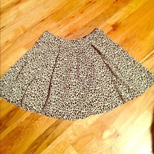 Cheetah skater skirt