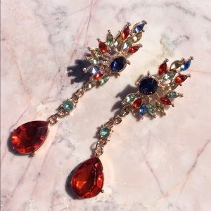 crystal dangling earrings