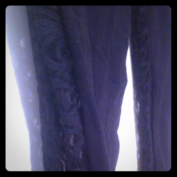 Black Lace/Solid Leggings