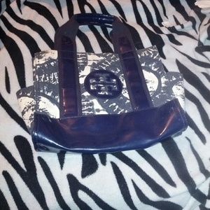 100% Authentic Tory Burch Tote Navy/Cream