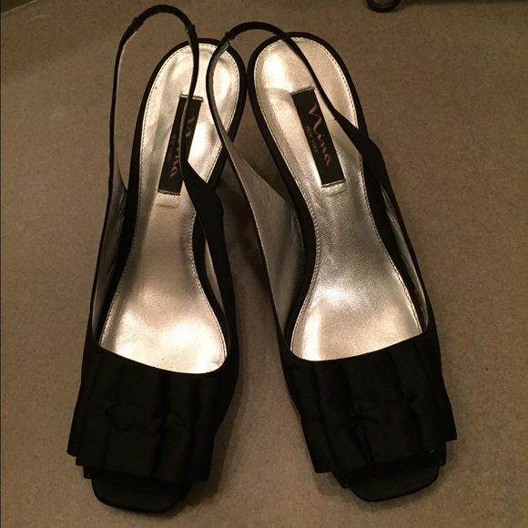 Satin Nina heels