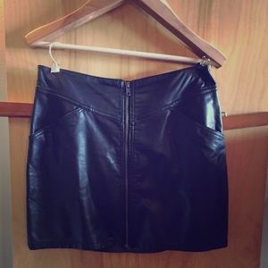 H&M faux leather Skirt. Size 12