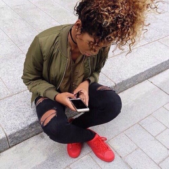 Olive green light weight bomber jacket - Picture 7 of 8