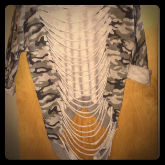 Camo sweatshirt/Top