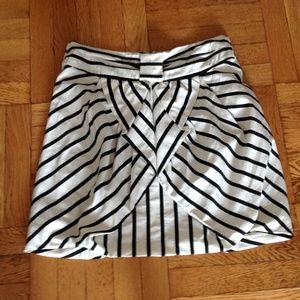 Anthropologie Diagonal stripe skirt