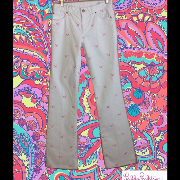 Lilly Pulitzer Pants - 💥FINAL CLEARANCE💥Lilly Pulitzer Aida White Jeans