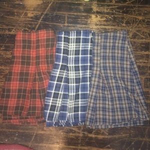 Brandy Melville plaid skirts