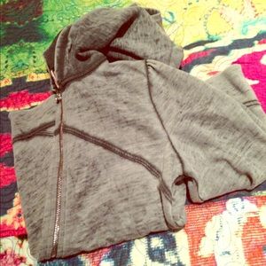 Acid wash zip up hoodie