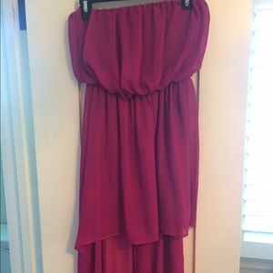 Magenta high-low dress!