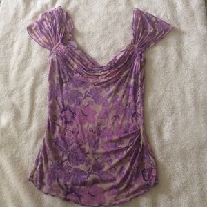 Diane Von Furstenberg Silk Mesh Top