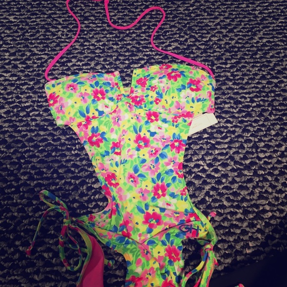 Gilly Hicks Bathing suit bikini one piece NWT