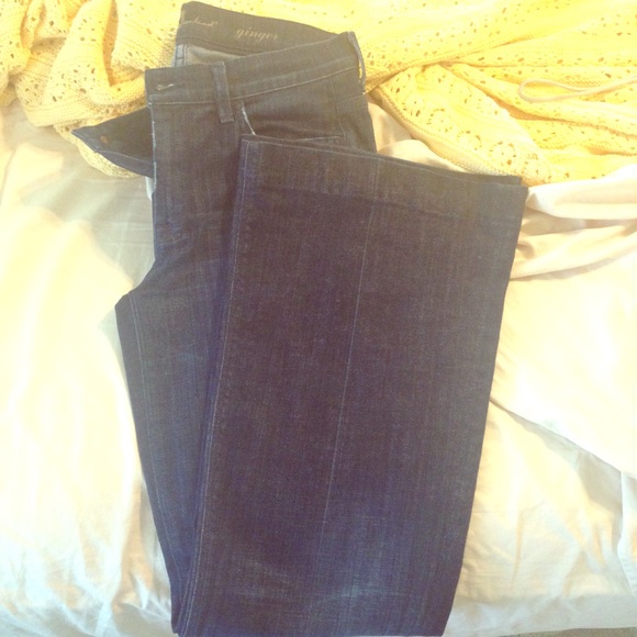 7 for all mankind Ginger dark wide leg jeans