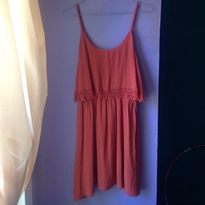 orange summer dress