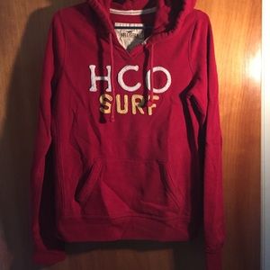 Cranberry red hollister hoodie
