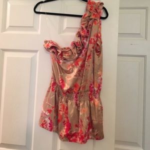 Silk off shoulder top