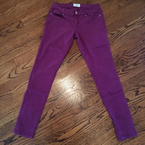 Plum Colored Denim Skinny Jeans!
