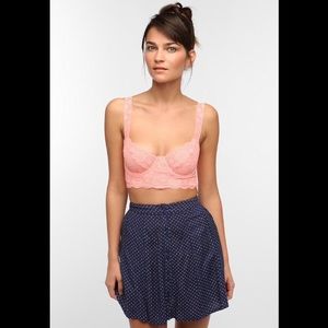 UO Pins and Needles coral bralette