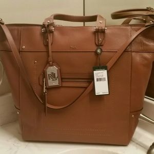 Brand new Ralph Lauren leather tote