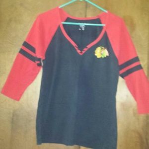 Blackhawks Womans Top -With Awesome Fit!!