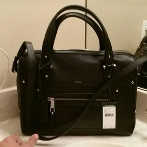 Black leather Ralph Lauren satchel