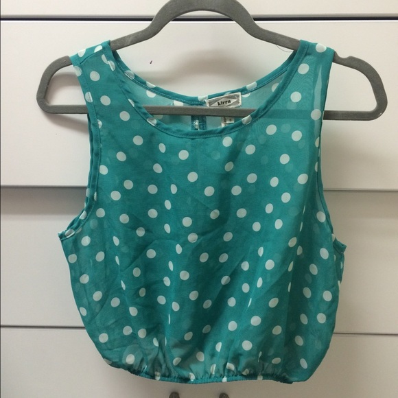 Polka dot crop top