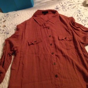 Rust colored blouse bought at Forever 21.