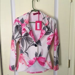 Floral Print Blazer
