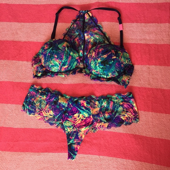 Vs pink bra set