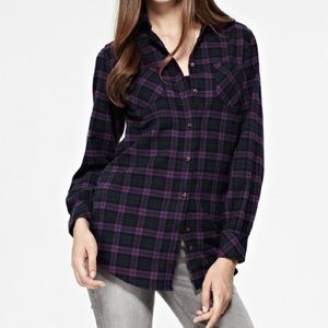 Vintage 90s unisex purple/ blue flannel