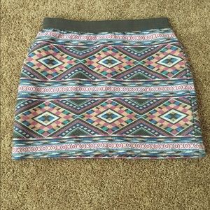 AE Tribal Print Skirt boho