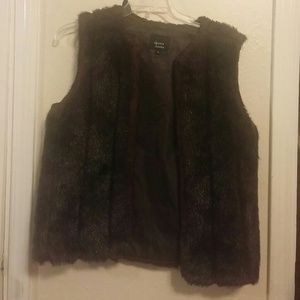 Faux fur vest