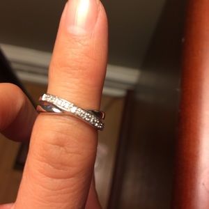 Ring with small stone accents