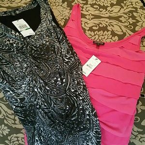 Kenneth Cole print top and express cover up