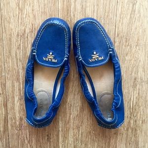SOLD Prada Scrunch Loafer in Blue