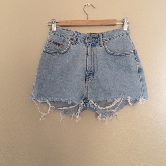 Vintage Calvin Klein distressed shorts