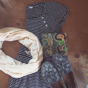 🇺🇸J. Crew | striped navy boat dress🇺🇸