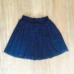 American Apparel Chiffon Polkadot Skirt
