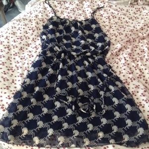 Phanuel flowy horse-pattern dress