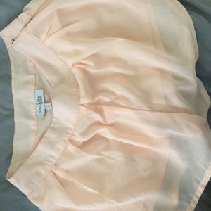 Light pink flowy shorts